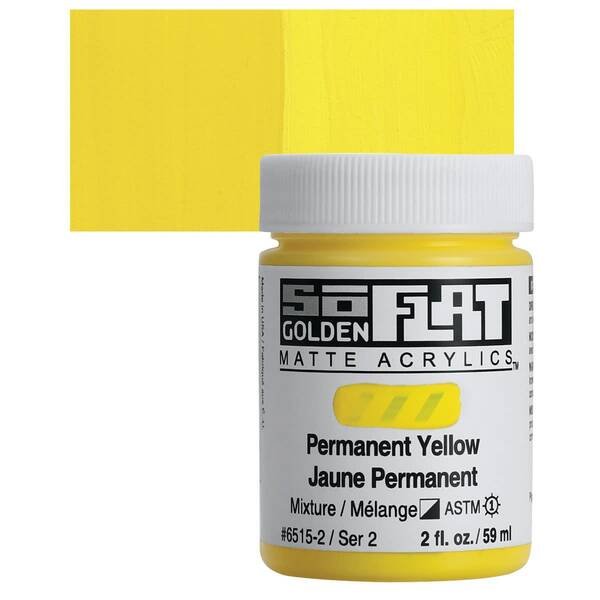 Golden Soflat Matte Akrilik Boya 59Ml S2 Permanent Yellow