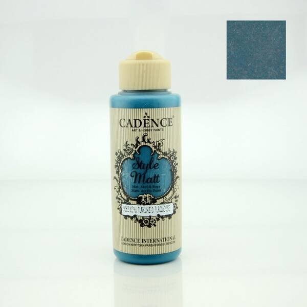 Cadence Style Matt Akrilik Boya 120ml 9062 Koyu Turkuaz