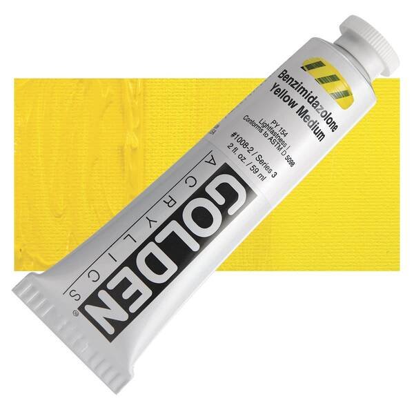 Golden Heavy Body Akrilik Boya 59 Ml Seri 3 Benzimidazolone Yellow Medium