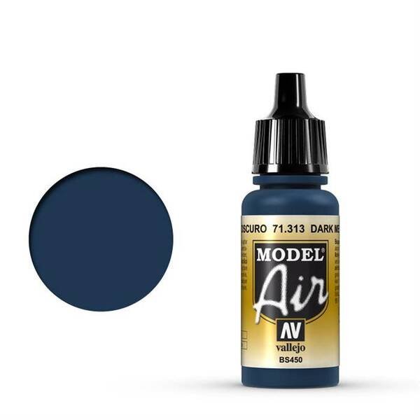 Vallejo Model Air 17Ml 71.313 Dark Mediterranean Blue