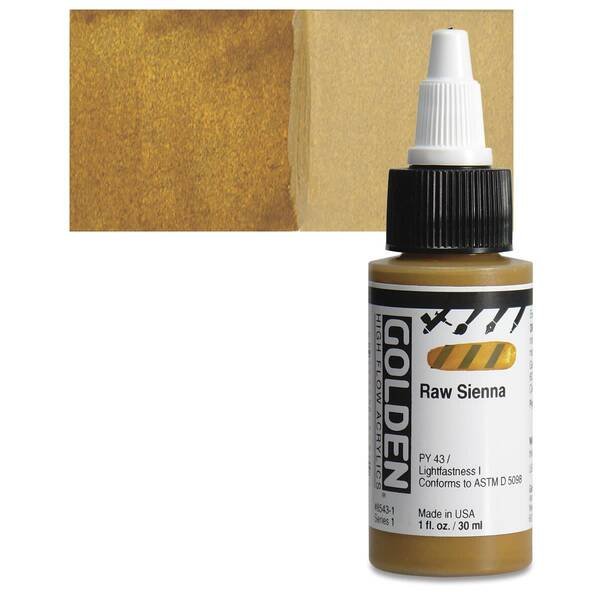 Golden High Flow Sıvı Akrilik Boya 30 Ml Seri 1 Raw Sienna