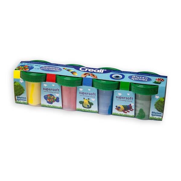 Creall Supersoft Kurumayan Oyun Hamuru 320Gr 4'lü Karton Kutu