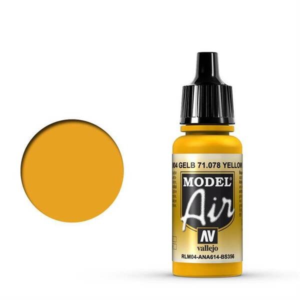Vallejo Model Air 17Ml 71.078 Yellow RLM04